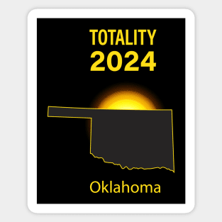 Total Solar Eclipse Oklahoma State 2024 Sticker